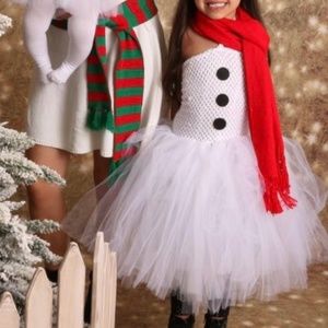 Snowman tutu dress